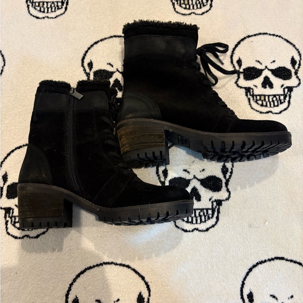 The Foundry Supply Co. Black Lace Up Boots